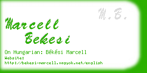 marcell bekesi business card